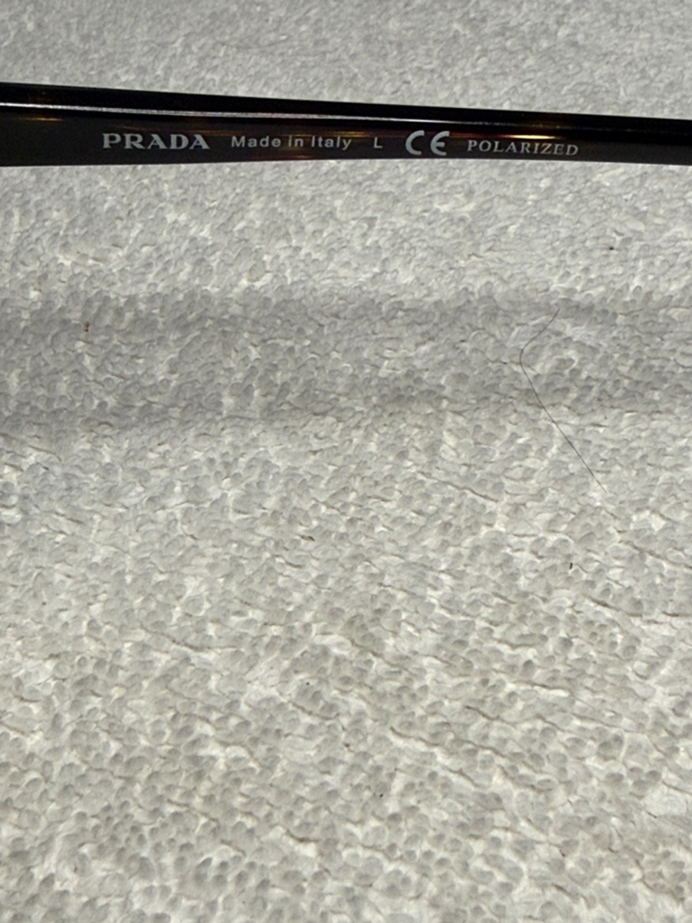 Prada SPR 01O Sunglasses Womens 55-17 Tortoiseshell Polarized Butterfly Italy - Picture 5 of 10